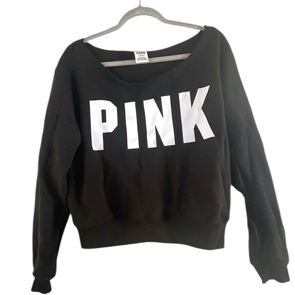 PINK Victoria's Secret Black Sweatshirt